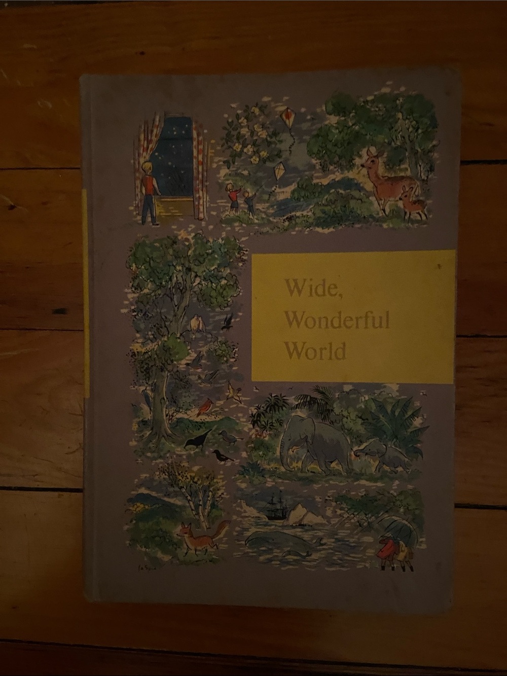 Vintage 1950s 50s illustrated Children’s book Reader Reading stories poetry Fall